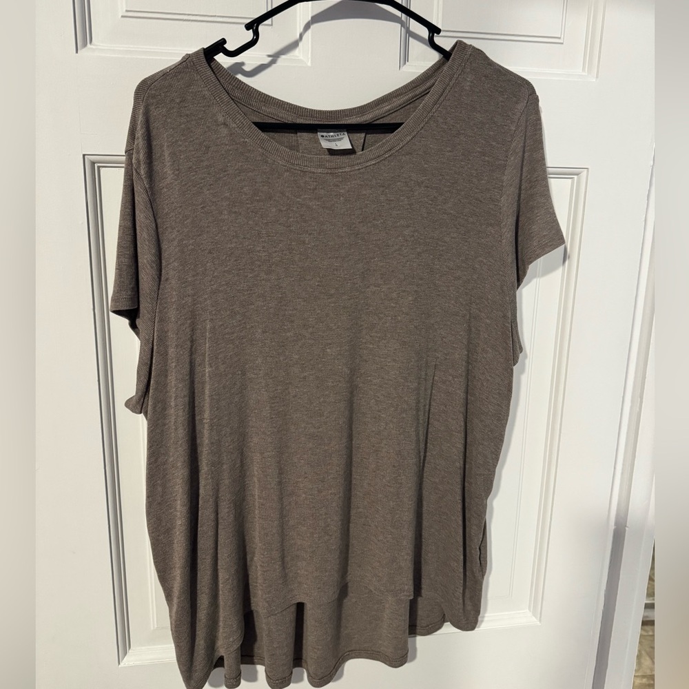 Athleta high low short sleeve tee